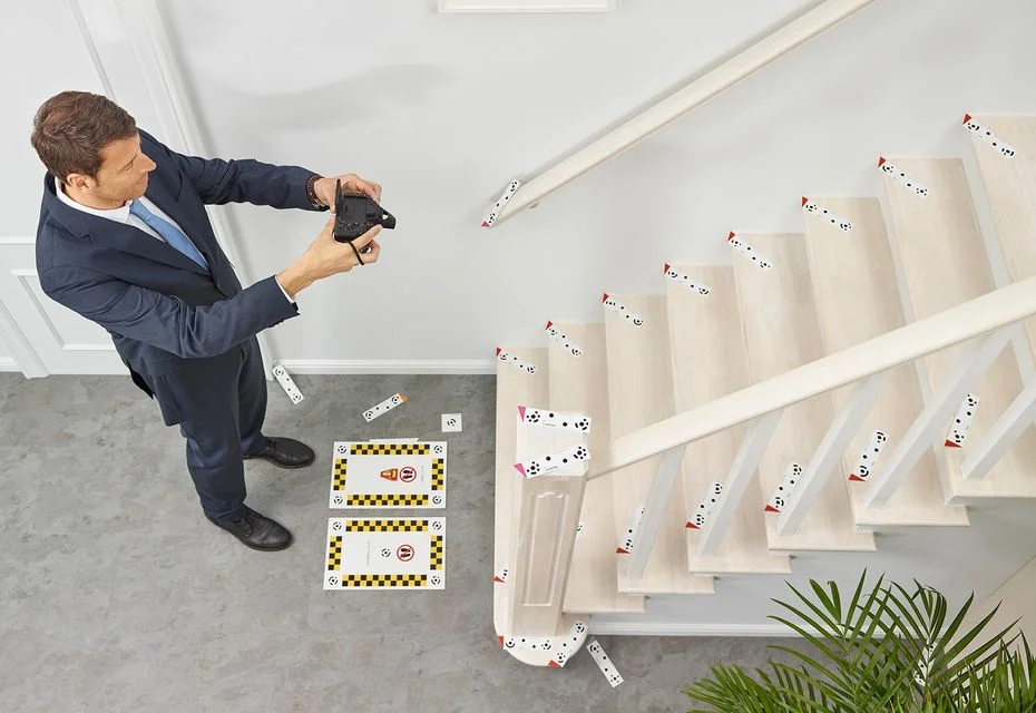 Prise de mesures pour installation monte escalier